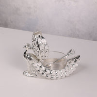 Enamel Peacock Sugar Pot