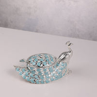 Enamel Peacock Sugar Pot