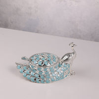 Enamel Peacock Sugar Pot