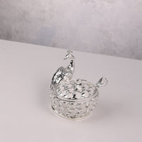 Peacock Sugar Pot with Spoon