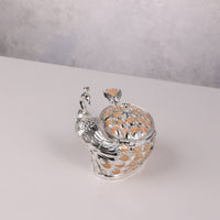 Peacock Sugar Pot with Spoon