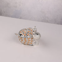 Peacock Sugar Pot with Spoon