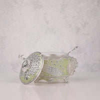 Royal Enamel Sugar Pot (Peacock)