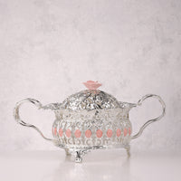Rose Glass Candy Bowl