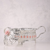 Rose Glass Candy Bowl