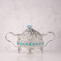 Rose Glass Candy Bowl