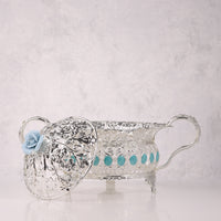 Rose Glass Candy Bowl