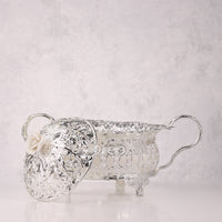 Rose Glass Candy Bowl