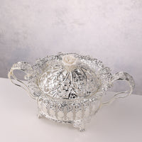 Rose Glass Candy Bowl