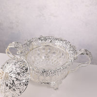 Rose Glass Candy Bowl