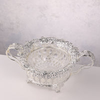 Rose Glass Candy Bowl