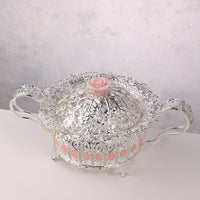 Rose Glass Candy Bowl
