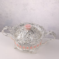 Rose Glass Candy Bowl