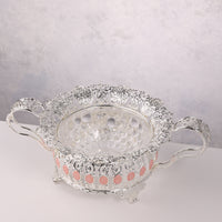 Rose Glass Candy Bowl