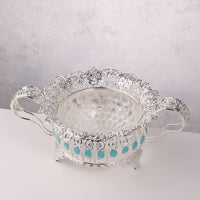 Rose Glass Candy Bowl