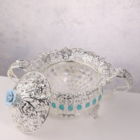 Rose Glass Candy Bowl