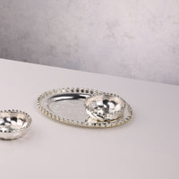 Silver-Plated Crystal Dry Fruit Serving Set