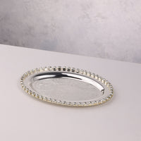 Silver-Plated Crystal Dry Fruit Serving Set