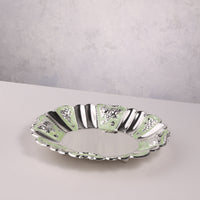 Floral Crest Decorative Tray (Round)