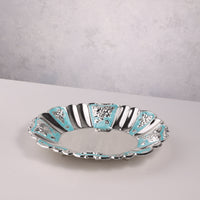 Floral Crest Decorative Tray (Round)