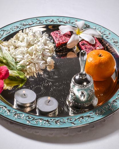 Pooja Thali with Bell & Small Bowl