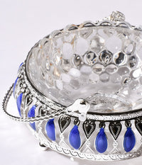 Enamel Glass Basket with Handle