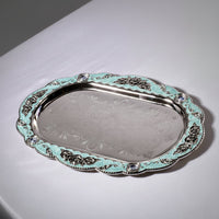 Rose Enamel Serving Tray