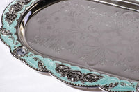 Rose Enamel Serving Tray