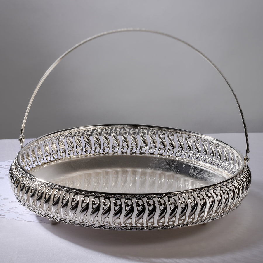 Round Platter With Handle