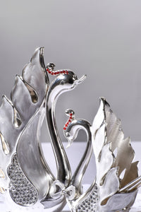 Silver-Plated Swan Dessert Cutlery Set