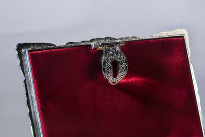 Enamel Rose Jewellery Box