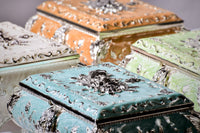 Enamel Rose Jewellery Box