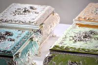 Enamel Rose Jewellery Box