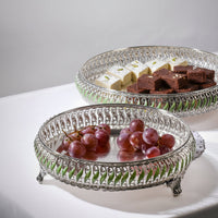 Round Enamel Serving Tray