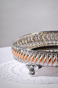 Round Enamel Serving Tray