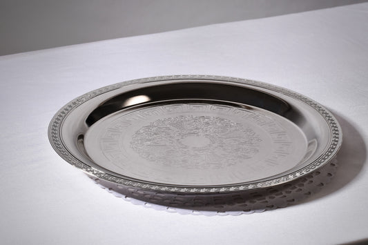 Versace design inspired silver salver/tray