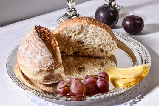 Versace design inspired silver salver/tray