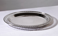 Salver / Serving Tray with elegant lattice / cut work