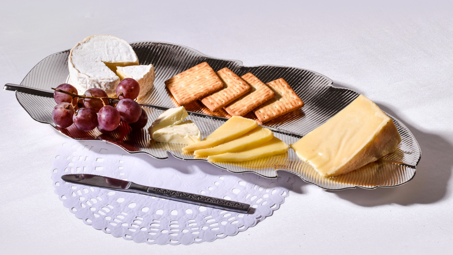 Textured Banana Leaf Tray / Charcuterie Board